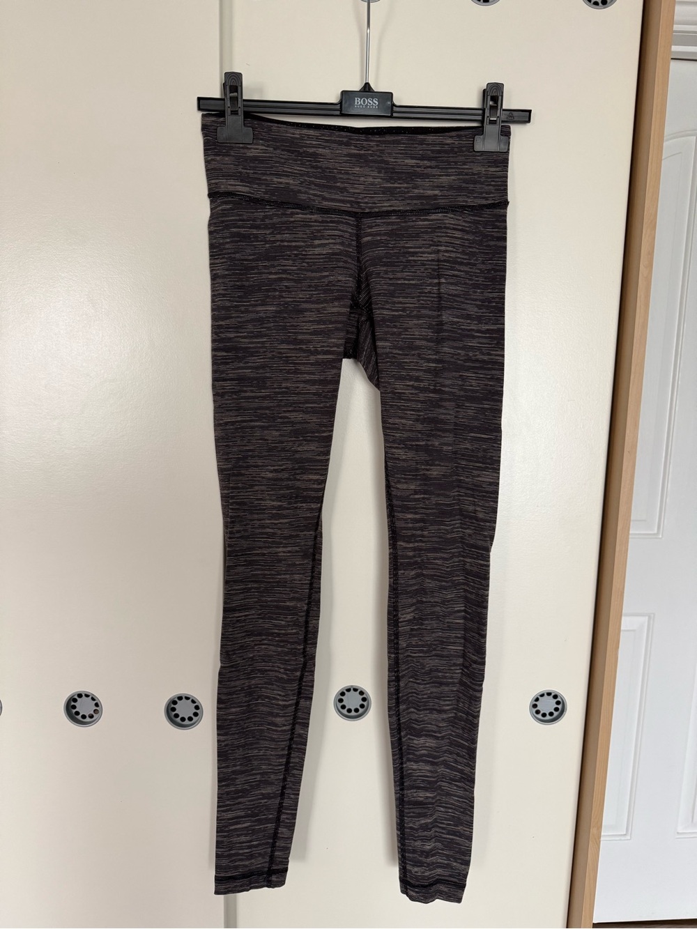lululemon athletica Heathered Charcoal Yoga Leggings